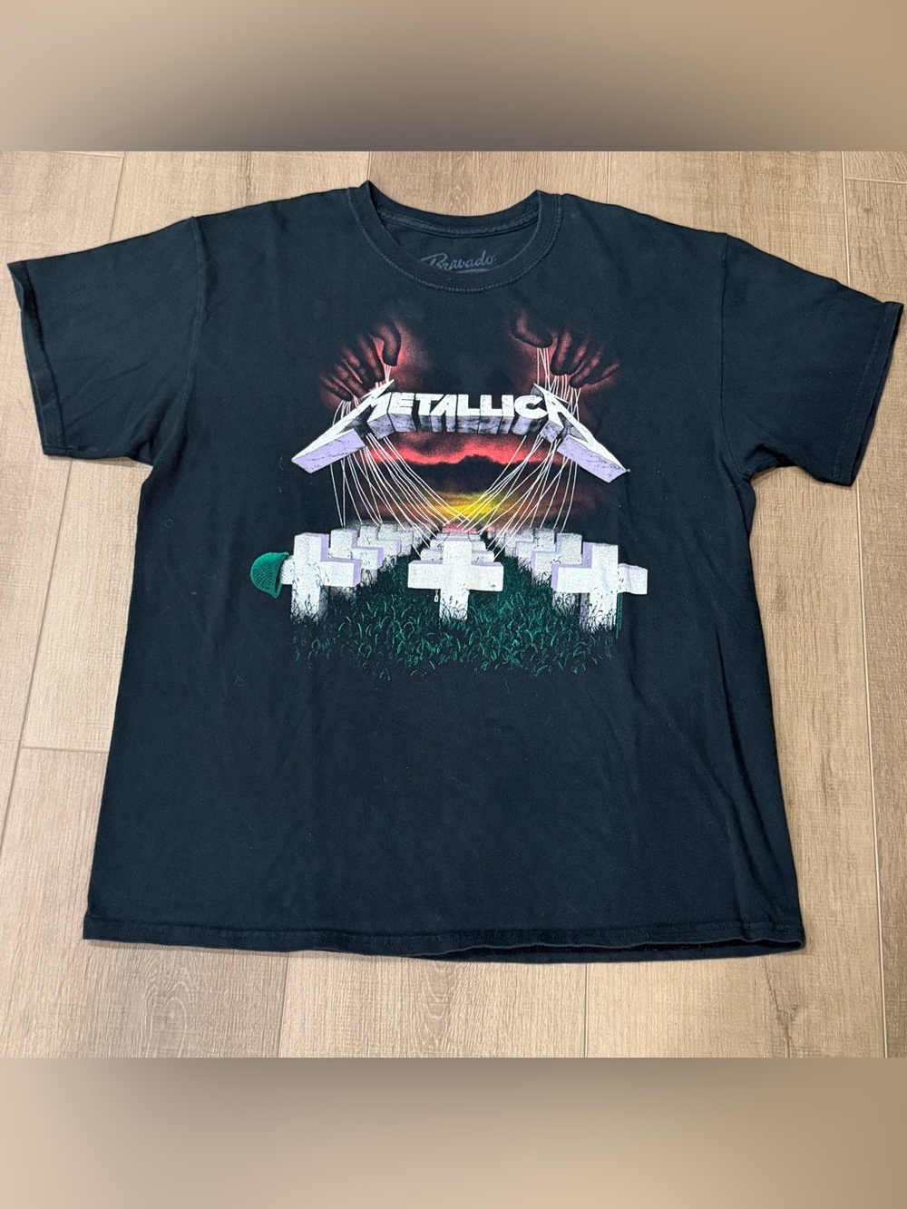 Bravado Metallica Master Of Puppets Unisex Large TShirt 2007 Rock Band Album Y2K